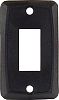 JR Products 12851-5 Single Face Plate Black PK5