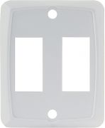 JR Products 12871-5 Double Face Plate White PK5