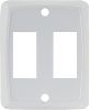 JR Products 12875 Double Face Plate White