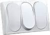 JR Products 13595 Mod. Spst On/Off Triple Sw Wht