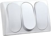 JR Products 13595 Mod. Spst On/Off Triple Sw Wht