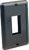 JR Products 14045 IP66 Single Switch Plate Black