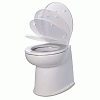 Jabsco 17" Deluxe Flush Fresh Water Electric Toilet with Soft Close Lid - 12 Volt