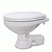 Jabsco Quiet Flush Freshwater Toilet - Regular Bowl with Soft Close Lid - 12 Volt