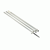 Lee´s 14´ Mkii Bright Silver Pole w/ Black Spike 1 3/8" Od