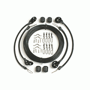 Lee´s Deluxe Rigging Kit 37´ Max Length Black Mono Double