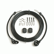 Lee´s Deluxe Rigging Kit 37´ Max Length Black Mono Single