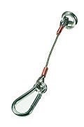 Lewmar 66840027 Anchor Strap 12" 3MM Cable with 6MM Caribiner Clip
