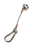 Lewmar 66840028 Anchor Strap 12" 4MM Cable with 8MM Caribiner Clip