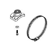 Lowrance Trolling Motor Shaft Mount for Active Target Forward/Down View