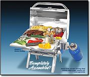 Magma A10801 Trailmate Gas Grill 9in. x 12in.