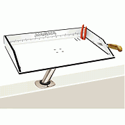 Magma Bait/Filet Mate Table with Levelock Mount - 20" - White/Black