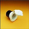 Marinco 150BBIW 15A 125V On-board Charger Inlet (white)