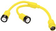 Marinco 153AY 30A Female to 50A Y Adapter