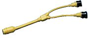 Marinco 157AY 30A Female to 30A Male Y Adapter