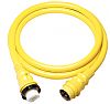 Marinco 6152SPP 50A 125/250V Yellow Powercord Plus Cordset - 50´