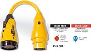 Marinco P30504 Eel Shorepower Pigtail Adapter - 50A Female/30A Male