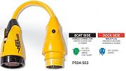 Marinco P504503 EEL Shorepower Pigtail Adapter - 50A Female/50A Male
