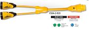 Marinco Y5042503 EEL Shorepower Y-Adapter - 2-50A Female/ 50A Male Sealing Collar