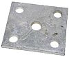 Marine Craft PK-1250 Galvanized Plate - 5 Hole Plate
