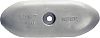 Martyr CMMZ404 Pleasurecraft Hull Zinc Anode - 9-1/4" x 3-3/8" 3/4"