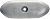 Martyr CMMZ404 Pleasurecraft Hull Zinc Anode - 9-1/4" x 3-3/8" 3/4"