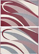 Mings Mark GA5-BURG/BEIGE 8X12 Patio Mat Burg/Beige