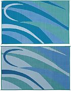 Mings Mark GB3-BLU/GRN 8X16 Patiomat Blu/Grn Graphic
