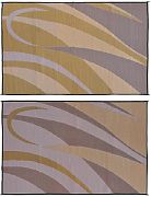 Mings Mark GB7-BRN/GOLD 8X16 Patiomat Brn/Gold Graphic