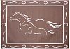 Mings Mark GH8117 Mat Horses 8´X11´ Brown White