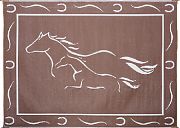 Mings Mark GH8187 Mat Horses 8´X18´ Brown White