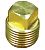 Moeller 020307-10 Garboard Brass Repl Plug 1/2"
