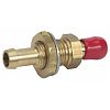 Moeller 03321010 Universal Fuel Connectors - Bulkhear - Straight 3/8" Brass