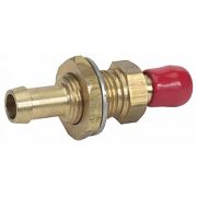 Moeller 03321010 Universal Fuel Connectors - Bulkhear - Straight 3/8" Brass