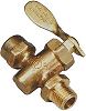 Moeller 03330010 1/4" Male/Female Brass Shut-Off Valve