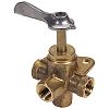 Moeller 03330410 1/4" Brass Four-Way Valve