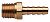 Moeller 03340510 Hose Barb Brass - 1/4" NPT Thread - Male
