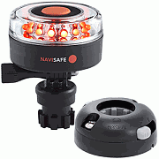 Navisafe Navilight All Red 360° 2NM with Navimount Base & Horizontal Mount - Black