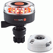 Navisafe Navilight All Red 360° 2NM with Navimount Base & Horizontal Mount - White