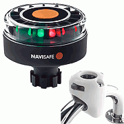 Navisafe Navilight Tricolor 2NM with Navibolt Base & Rail Mount - White