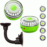 Navisafe Portable Navilight 360° 2NM Rescue - Glow In The Dark - Green with Bendable Suction Cup Mount