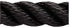 New England Ropes 60541200015 3 Strand Nylon Dockline - Black - 3/8" x 15´