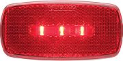 Optronics MCL32RBBP Ledmark Lght Ovl Blk Bse Red