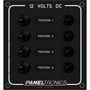Paneltronics Waterproof Panel - DC 4-POSITION Toggle Switch & Circuit Breaker