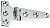 Perko 0197DP2CHR "T" Hinge - 6"