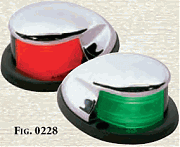 Perko 0228DP0CHR Side Lights Horizontal Mount