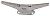 Perko 0545DP4ALU Plain Aluminum Cleat - 4"