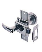 Perko 0930DP0CHR Rim Latch Set W/ Flush Strke