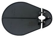 Perko 1192DP0BLK Black Plastic Glare Shield