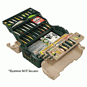 Plano Hip Roof Tackle Box with 6-TRAYS - Green/Sandstone